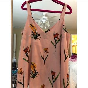 MOVING SALE ASOS Curve floral tank blouse